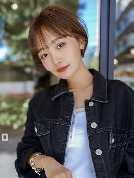 ギークス(GEEKS) 【GEEKS渋谷】シースルーマッシュ/耳かけ/秋冬ベージュ/襟足短め