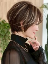 ハーシーバイアポロ 相模大野(HERSHE by apollo)&nbsp;xカット//ホワイトグレージュ/レイヤーカット/チェリーブラウン