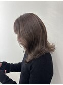 ミディアム◎美髪レイヤーカットココアベージュ冬