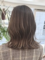 モヨレ(moyole) パールベージュ☆切りっぱなしミディ