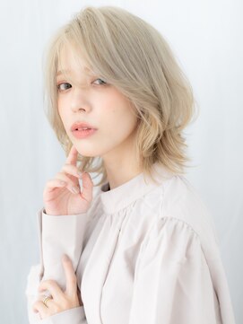 ドクターズ サロン ラブ(Dr's Salon LAB) 透明感ハイトーンカラー先パーマウルフカットm古河10代20代