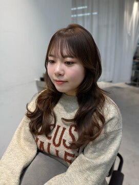 ザシェノンウメダ(THA CHAINON UMEDA) イメチェン/ピンクベージュ/アンブレラカラー/前髪/心斎橋