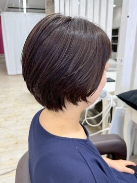 ガーデン 西川田店(garden) 宇都宮ショートヘア顔周りカット白髪ぼかしハイライト白髪染め