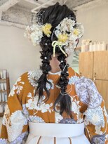 リリィ ヘアデザイン(LiLy hair design) 【LiLy新井】編みおろしツイン 卒業式ヘア ヘアアレンジ
