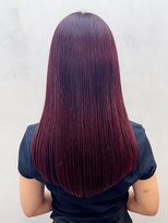 アルバム 銀座(ALBUM GINZA)&nbsp;ロング前髪カットおくれ毛韓国ヘア暗めカラー_ba561871