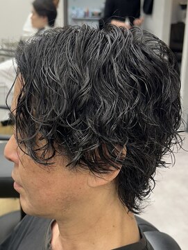 ナム 錦糸町(NAM) MEN’S/リバースセンターパート/ニュアンスパーマ/錦糸町