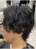 MEN’S/リバースセンターパート/ニュアンスパーマ/錦糸町