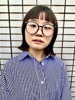 サロンドクロエ(Salon de Chloe)&nbsp;ぱつっとオン眉ボブ×眼鏡