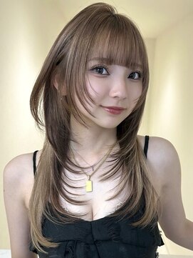アイトーキョーエス 渋谷(AI TOKYO S) ワンホンレイヤー/ミルクティーブロンド/ハッシュカット/渋谷