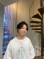 アトリエドゥーディマンシュ atelier doux dimanche&nbsp;センター分けメンズパーマ