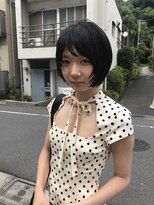 フェンヘアーアイス 中目黒(Fen.hair ici)&nbsp;ハイトーンホワイトブロンド×韓国風切りっぱなし小顔ボブ