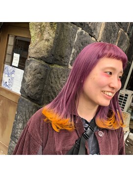 カミヤ(kamiya) 【kamiya】ムラサキ×裾イエロー