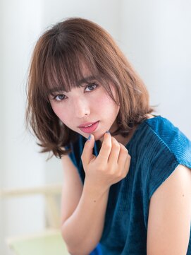 ナチュラルエフ(natural f) 立体感ふわふわボブ×20代30代大人可愛い小顔スタイル
