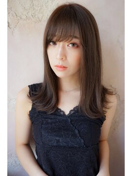 ロンドローズ 名古屋(Lond damaskRose) 【Lond damaskRose】川瀬賢翁　シースルー×外ハネ