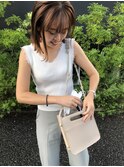 首がきれいにみえる肩上ボブ