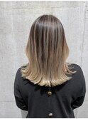 バックコーミング×バレイヤージュ