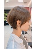 丸みが可愛い　グラデーションボブショート