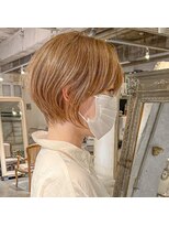 髪質改善と縮毛矯正の専門店 サンティエ(scintiller)&nbsp;大人綺麗な小顔襟足スッキリショートボブ　30代40代50代