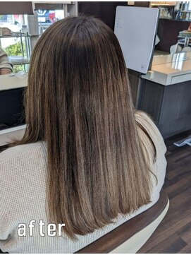 エノモト(ENOMOTO) ダークグレージュカラー×大人ハイライト30代40代50代