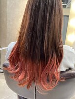 フラッグヘア 新宮店(Flag HAIR)&nbsp;裾カラー　ピンクグラデーション