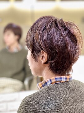 トランクサロンカッパード 大人マッシュショート＋ニュアンスパーマ＋生コラーゲンTR