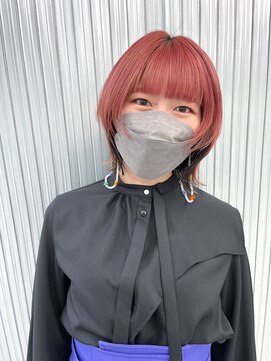 キバ(kva) ▽□□▽ふんわりカール!ピンクウルフ
