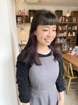ヘアーアイストゥーレ(HAIR ICI TRE)&nbsp;インナーカラー イヤリングカラー パープルカラー