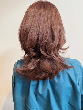 トップヘアー ガーデンヴィラ 安城(Garden Villa) 絶対可愛いウルフウェーブセミロング/レイヤーロング