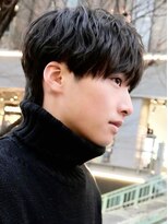 メンズカット/ラウンドマッシュ/波巻きパーマ/名古屋駅/栄駅