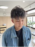 メッシュキャップハイライト×ホワイトシルバー