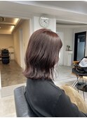 外ハネボブ×艶カラーラベンダーアッシュ