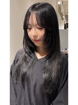 アム(amu) ハッシュカット/ブルーブラック