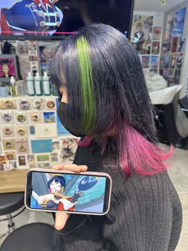トーキョー オタクヘアー(TOKYO OTAKU HAIR) にじさんじ 山神カルタ 推しカラー