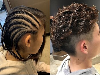 サロンツジモト(SALON TSUJIMOTO)の写真/メンズパーマはお任せください！佐賀で取り扱い店の少ないコーンロウやブレイズも対応可能◎