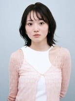 ガリカ 博多駅前(Gallica)&nbsp;前髪あり顔周りレイヤーウェーブミディアムメルティカラー