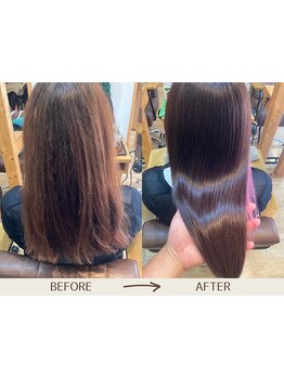 【8時～24時まで営業】ノンジアミン・ヘナ取り扱い◎肌トラブルに合わせてダメージレスなカラーをご提供。