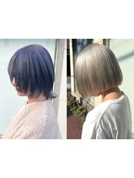 【トレンド×似合わせ】を取り入れたスタイルをご提案！ハイトーンのショートもALOHANAにお任せ♪