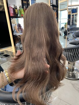 ラピス 渋谷本店(Lapis) ココアミルクティー/ブリーチカラー/レイヤーカット/髪質改善