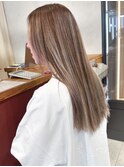 ハイトーン ブリーチ ハイライト 顔周りレイヤー 20代 30代