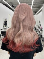 リノート バイ エゴル 太田川(Linoet by ENGOL)&nbsp;ピンクベージュ/ワインレッド/ハイトーンカラー