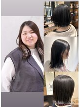 【玉田千智/タマダチサト】　切りっぱなしボブ/くびれボブ/推し活カラーはお任せください♪