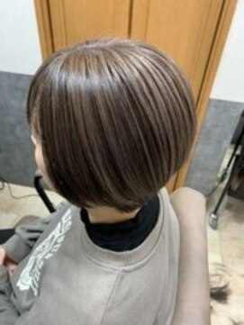 テーラヘアー 高座渋谷店(TELA HAIR) ハイライトカラー×ショートボブ