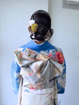 タグマル 卒業式振袖着付けヘアセット☆カチモリヘア