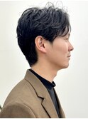 メンズカット、メンズパーマ、フェザーパーマ、20代30代