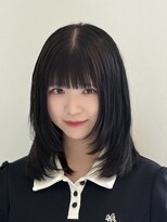ラ ミューズ ヘアー(La mju：z hair)&nbsp;ミディアムレイヤー×ダークヴァイオレット