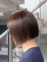 ヲタク 渋谷 代官山 恵比寿(wotaku.) タイトボブブリーチなしダブルカラーブラウンベージュオリーブ