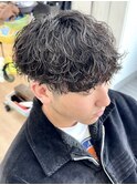 横浜メンズカットメンズパーマ波巻きスパイラルパーマツイスパ