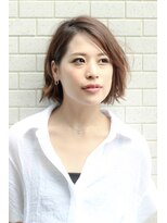 エイト プラット 渋谷2号店(EIGHT plat)&nbsp;【EIGHT plat 渋谷】☆カジュアルラフに☆耳かけショートボブ