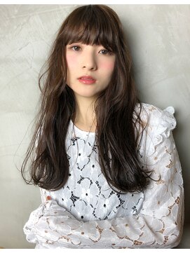リンクス トウキョウ(LINKS TOKYO) ニュアンスパーマ 重めバング ぱっつん前髪