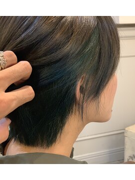 アンスール(Un Seul) インナーカラー♪コバルトブルー♪